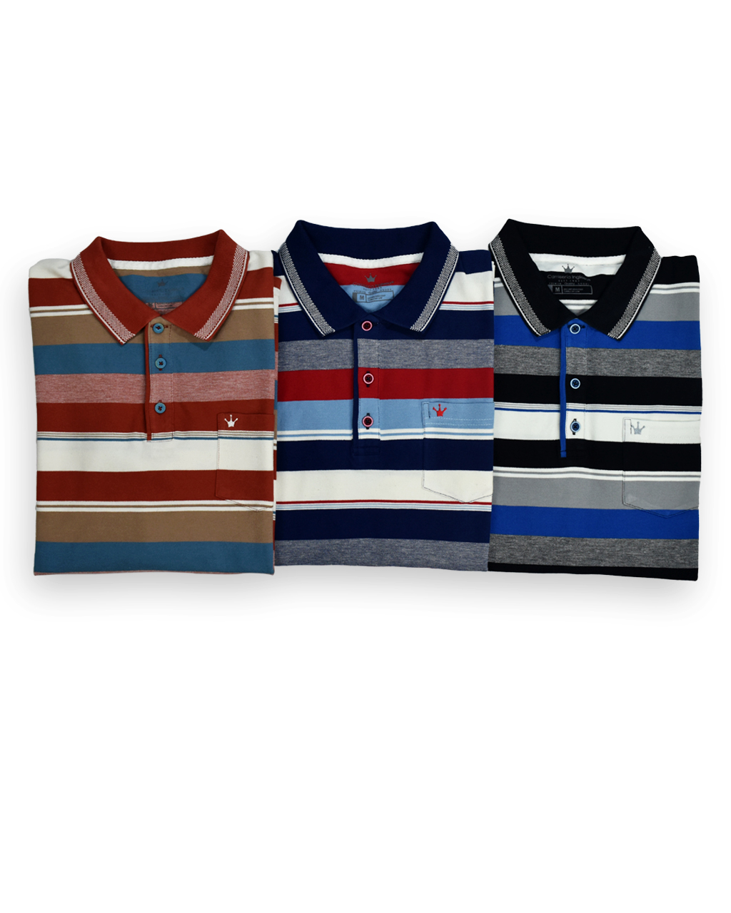 POLO REGULAR FIT, MANGA CORTA A RAYAS