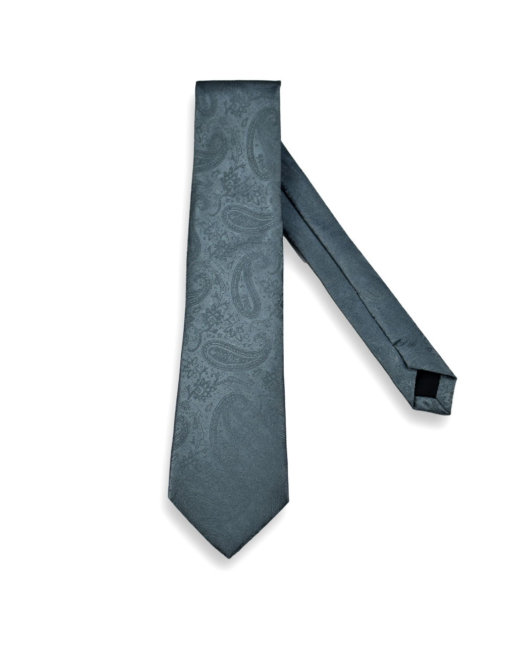 CORBATA FIGURAS AMEBA GRIS